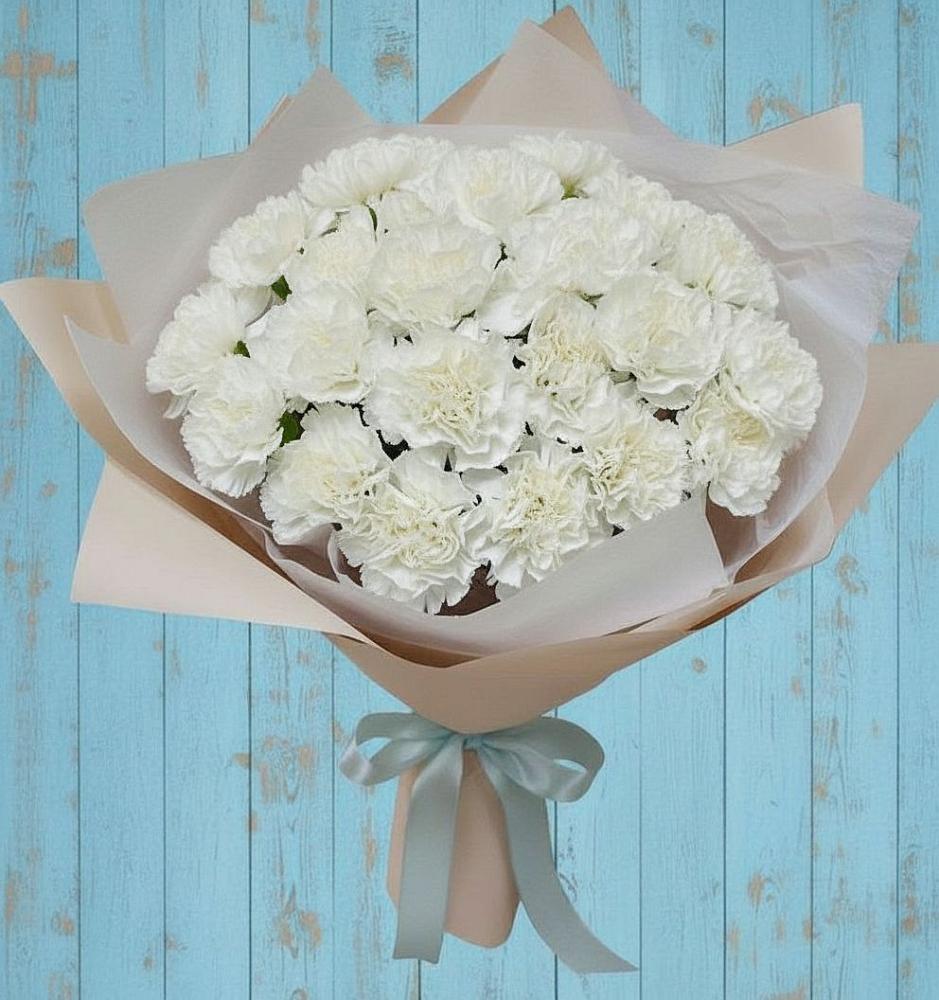 Букет цветов из: Гвоздики в Гайны