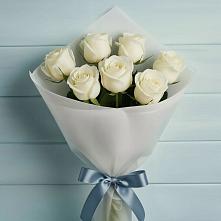 Букет 7 Белых роз Эдлесс Лав #REPLACE_PRED# Гайны