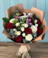 Букет цветов из:  Розы и Альстромерии в Гайны