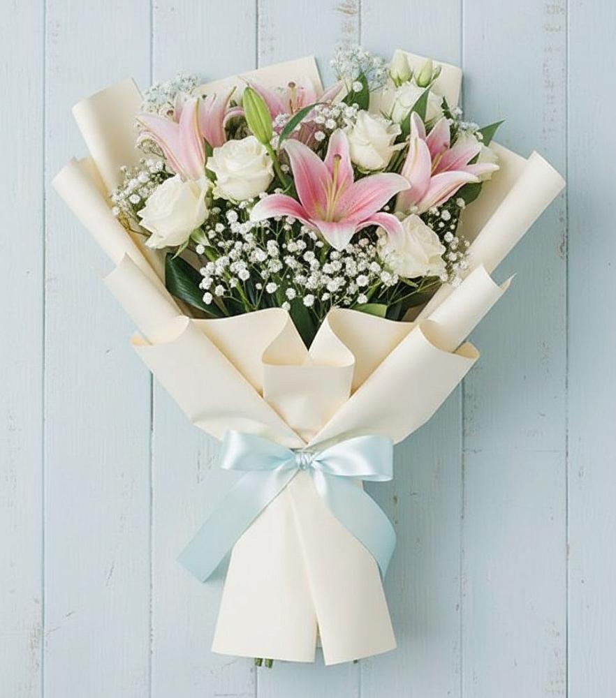 Букет цветов из: Лилии в Гайны