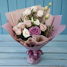 Букет цветов из:  Розы и Лизиантусы #REPLACE_PRED# Гайны