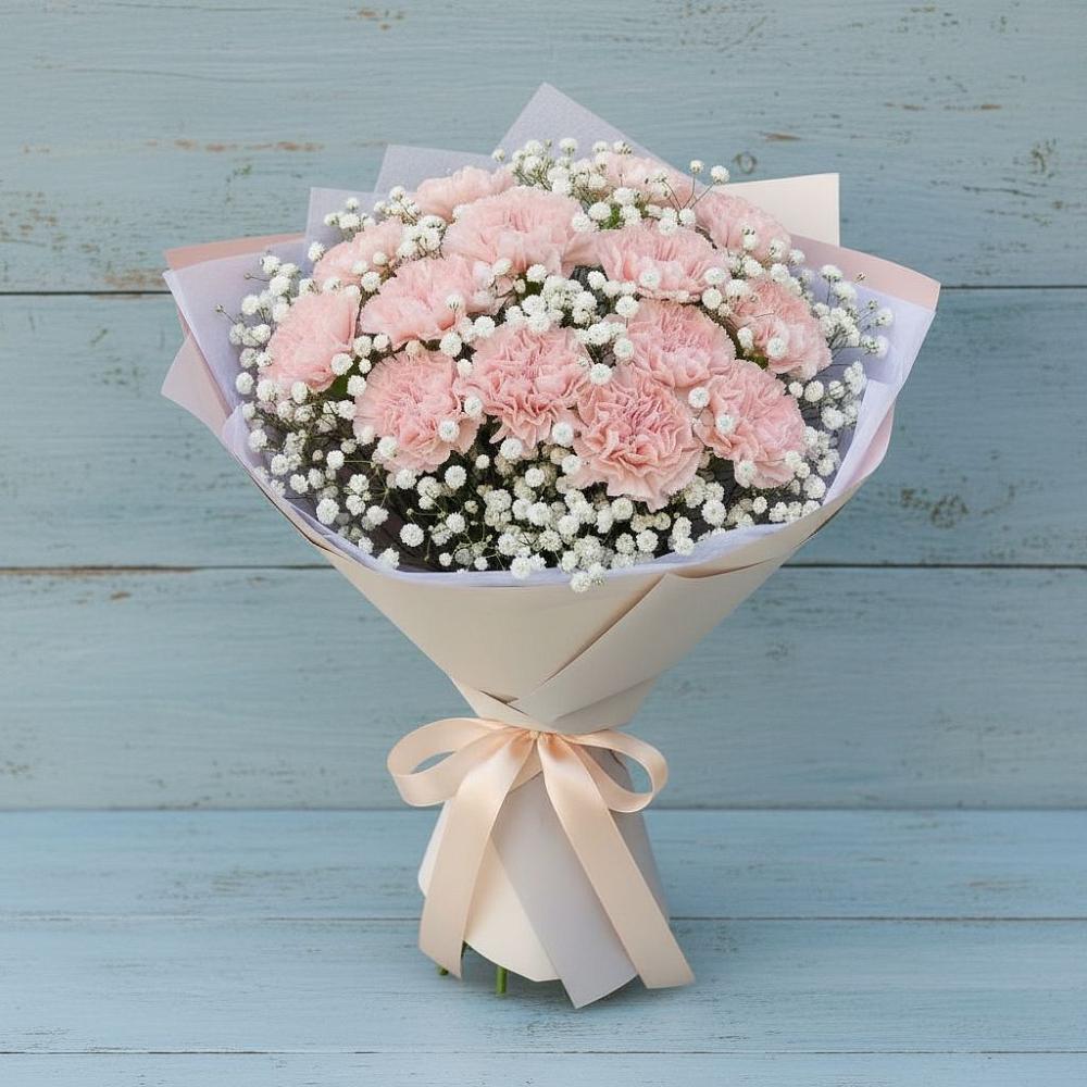 Букет цветов из: Гвоздики в Гайны