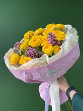 Букет Кустовые желтые розы #REPLACE_PRED# Гайны