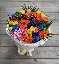 Букет цветов из:  Розы и Хризантемы #REPLACE_PRED# Гайны