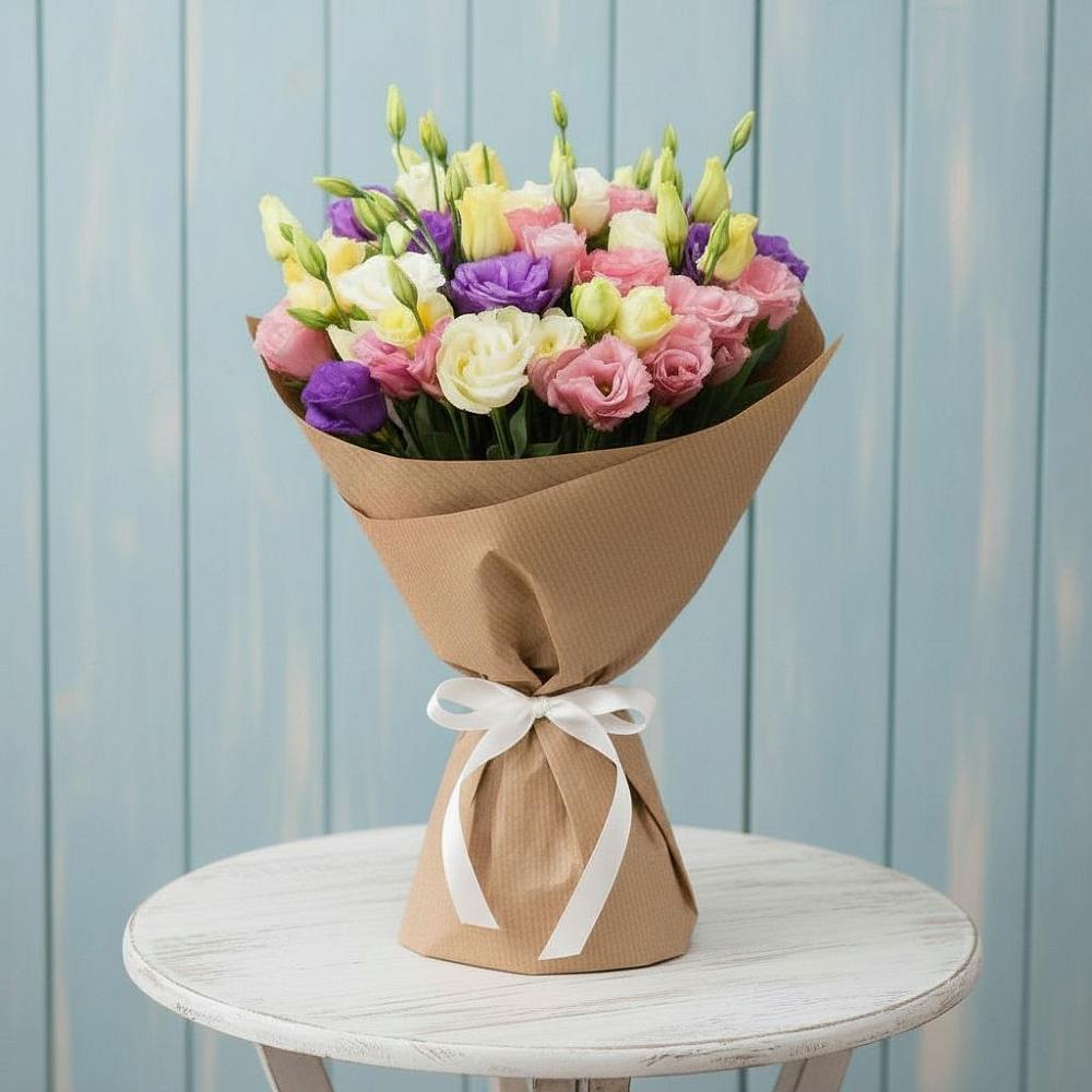 Букет цветов из: Лизиантусы в Гайны