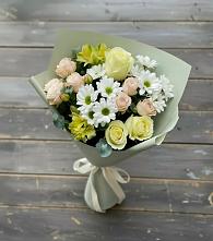 Букет цветов из:  Альстромерии, Розы и Хризантемы #REPLACE_PRED# Гайны