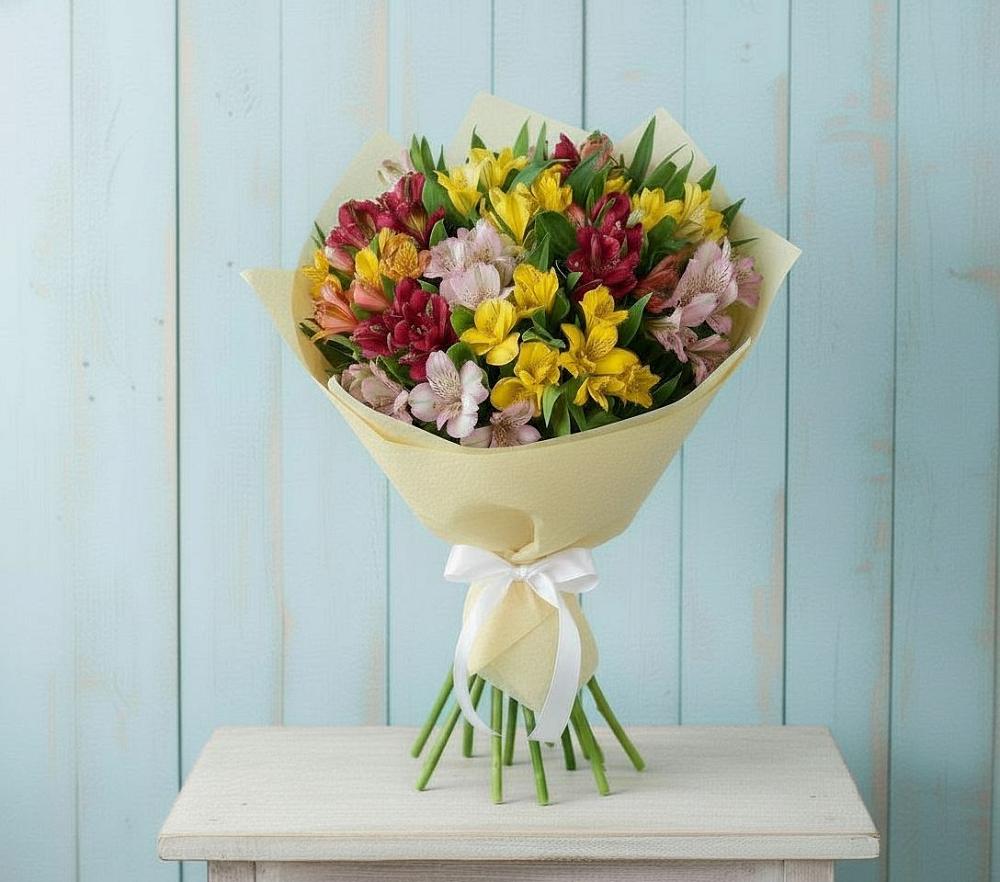 Букет цветов из: Альстромерии в Гайны