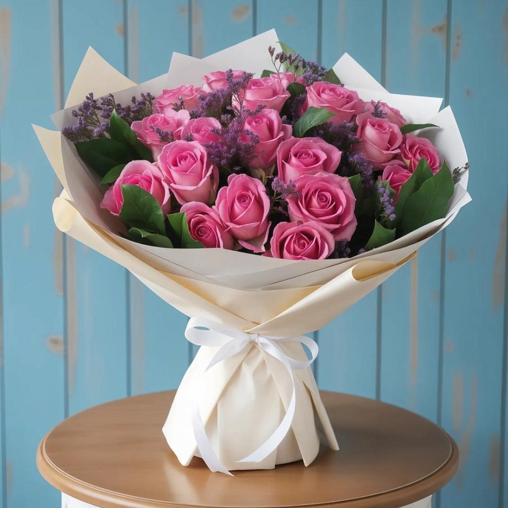 Букет цветов из: Розы в Гайны