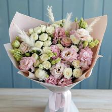 Букет цветов из:  Альстромерии и Розы в Гайны
