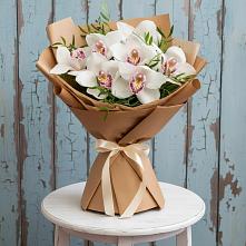 Букет цветов из:  Орхидеи и Розы в Гайны